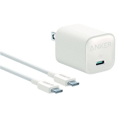 ANKER NANO USBC WALL CH 30W WITH AKSD 3FT C-C ECO BR CBL