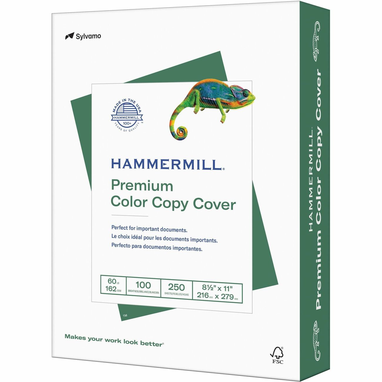 Hammermill Premium Color Copy Cover Paper 60 lb Cover 8.5" x 11" 250 Sheets