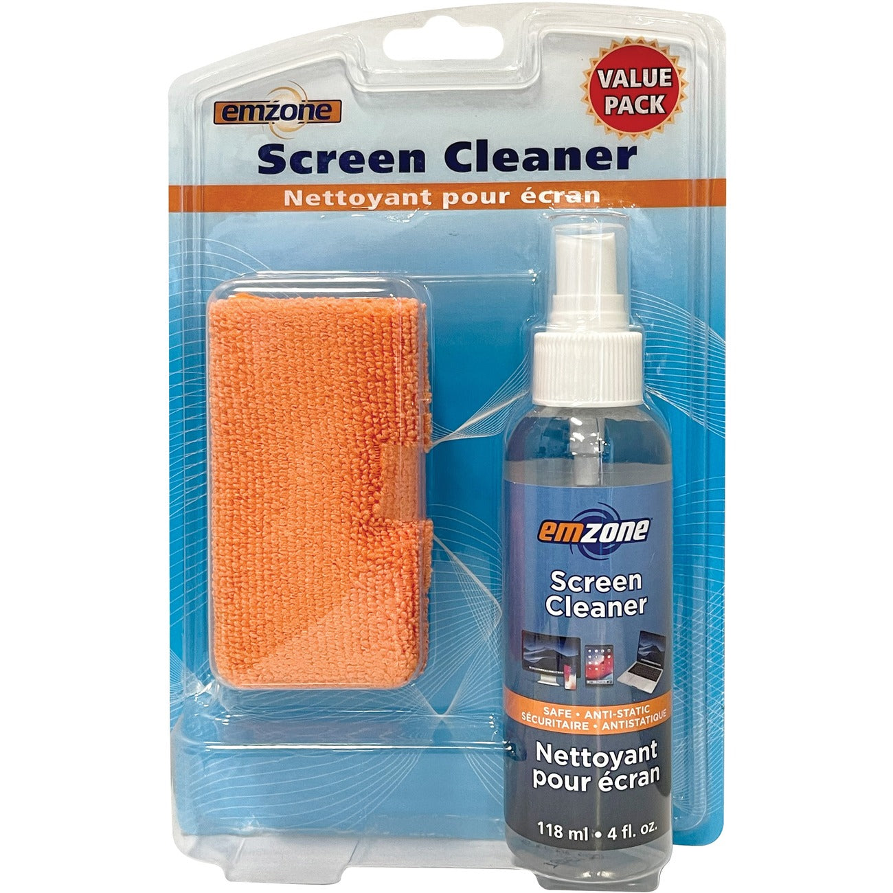 Empack Anti-Static Screen Cleaner Kit with Microfiber Cloths 118 mL