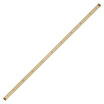 RULER WOOD METAL ENDS 1M/39"