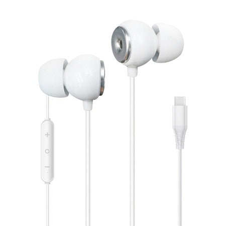 Helix Eco Type C Earbuds (White)