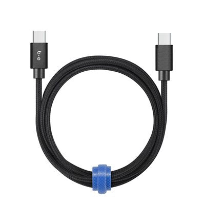 BRAIDED CHARGE/SYNC USB C TO USB C CABLE 10FT BLACK
