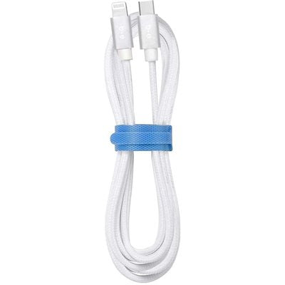 BLU ELEMENT BRAIDED CHARGE/SYNC USBC TO LIGHTNING 4FT WHITE