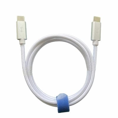 BLUELEMENT BRAIDED CHARGE/SYNC CABLE USBC- USBC 4FT WHIT