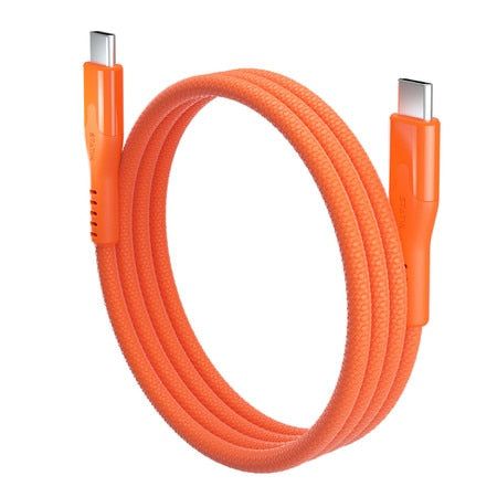 MagStack Pro Charge/Sync Magnetic Cable USB-C to USB-C 3.3ft (Orange)
