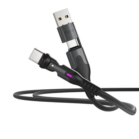 Statik PowerPivot Pro Nylon Braided Charge/Sync Cable USB-C to USB-C 3.3ft