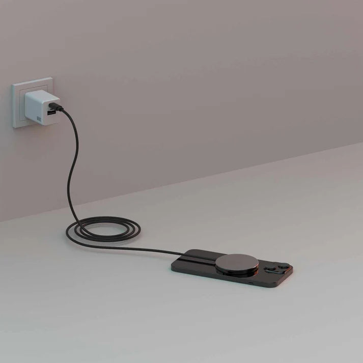 Chargeur sans fil MagSafe Blu Element 15 W avec câble USB-C de 1,2 m (noir)