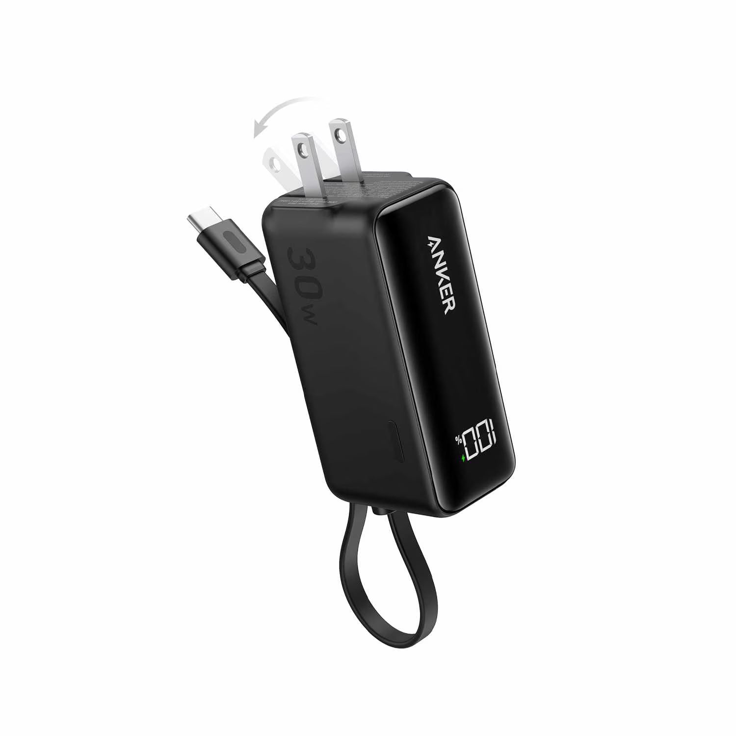 Fusion Power Bank 5.000mAh 22.5W with USB-C Cable (Black)