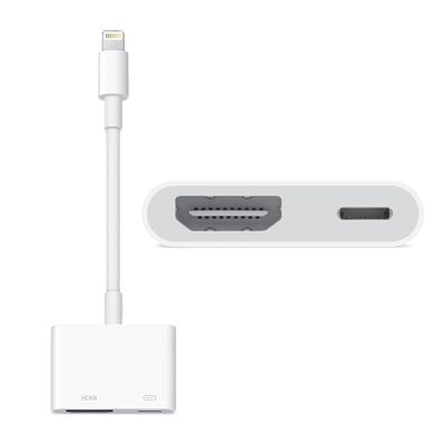 APPLE    LIGHTNING TO DIGITAL AV ADAPTER WHITE
