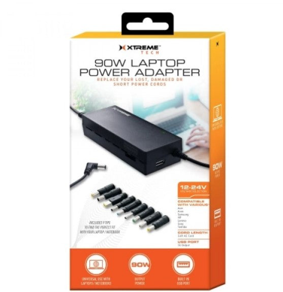 XTREME 90W UNIVERSAL POWER ADAPTER FOR LAPTOP