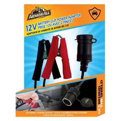 ARMORALL 12V BATTERY CLIP POWER ADAPTER