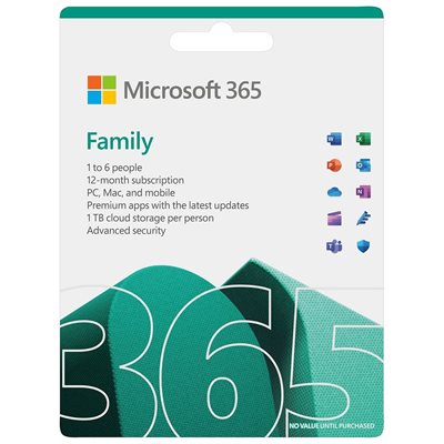 MICROSOFT OFFICE 365-FAMILY-1YR