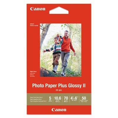 CANON PP 301 4X6  PHOTO PAPER GLOSSY  50 SHEETS