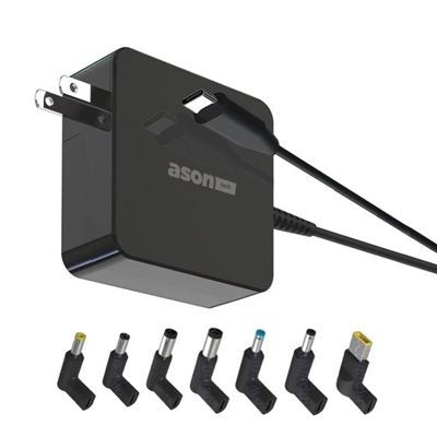 UNIV LAPTOP CHARGR W/7 ADPTRS 65W