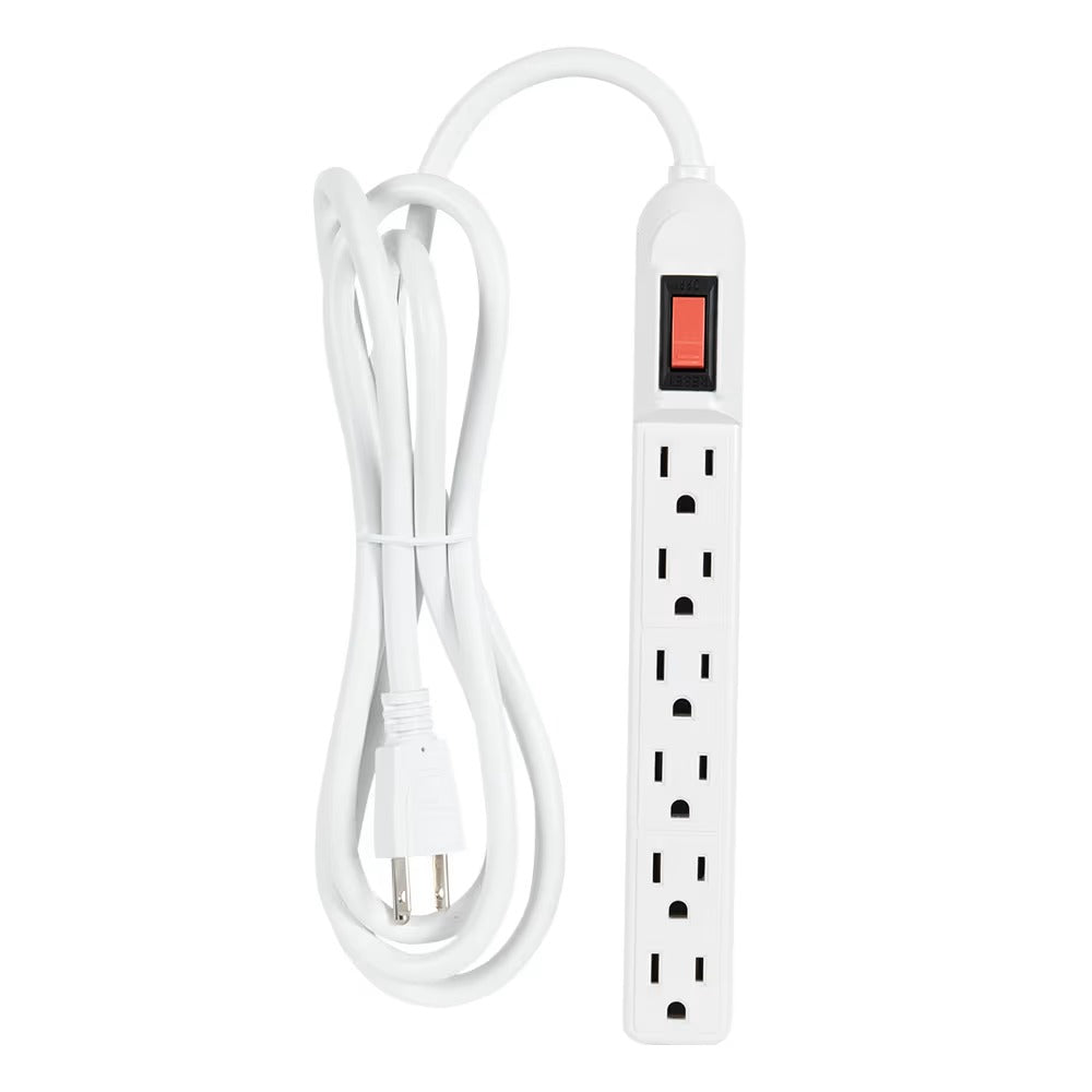 XTREME 6 OUTLET POWER STRIP WHITE