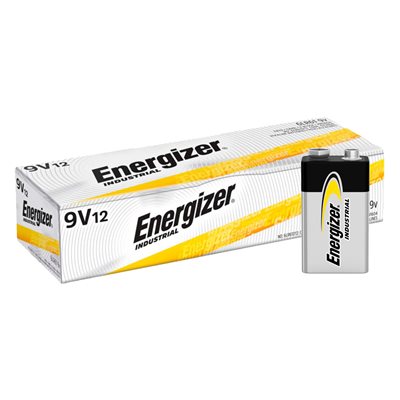 ENERGIZER    9V 12PK INDUSTRIAL EN22 ALKALINE BATTERIES