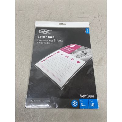 POUCH LAM SELF ADHES LETTER