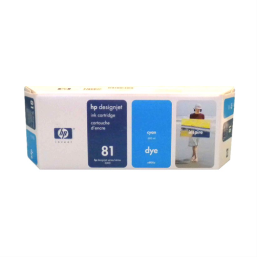HP 81 Cyan Dye Ink Cartridge