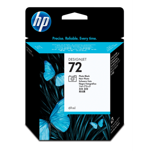 Cartouche d'encre noire photo HP 72 de 69 ml