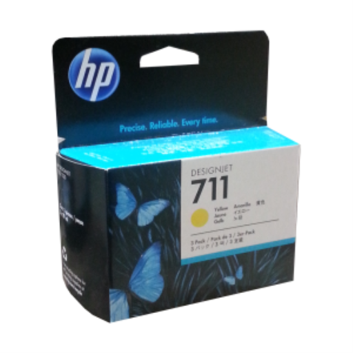 HP 711 3-Pack 29-ml Yellow Ink Cartridge