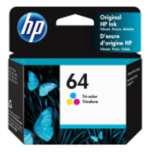 HP 64 Tri-color Original Ink Cartridge