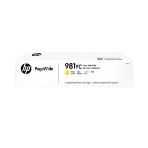 CARTOUCHE PAGEWIDE JAUNE L0R19YC CONTRAT HP #981YC