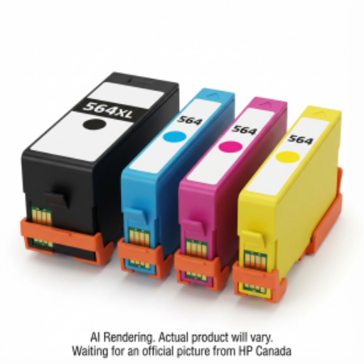 HP 564 CMJ/564XL Noir Crtg Combo 4-Pk