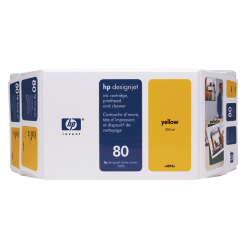 Cartouche d'encre HP 80 jaune Value Pack