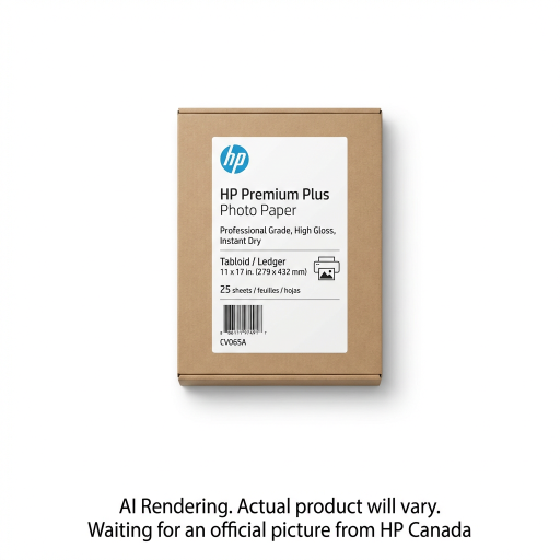 HP Premium Plus 11X17 Brillant 25 Feuilles Papier Photo