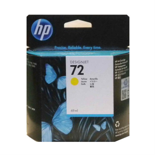 Cartouche d'encre jaune HP 72 de 69 ml