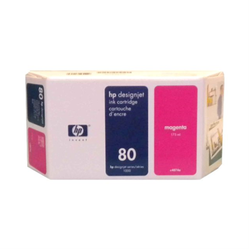 Cartouche d'encre magenta HP n° 80, 175 ml, Monde entier