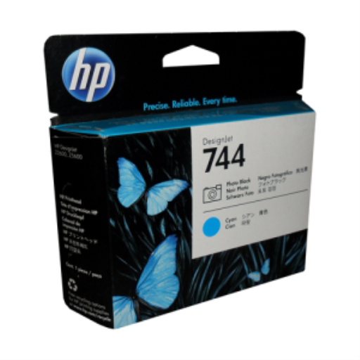 HP 744 Photo Blk and Cyan Printhead