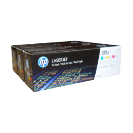 HP 312A CYM Tri-Pack LJ Toner Cartridge