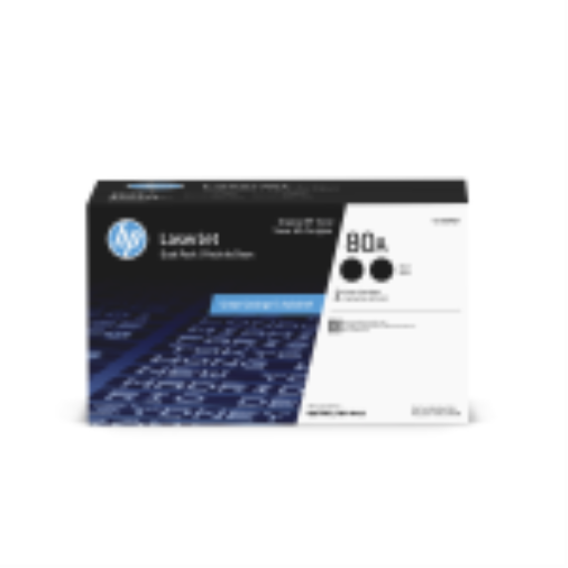 Cartouche de toner double HP LaserJet 80A noire