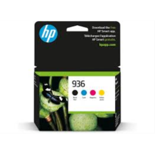 Cartouche d'encre HP 936 CMJN, paquet de 4