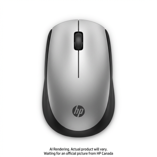 HP 200 Pk Silver Wireless Mouse Canada - French Bilingual