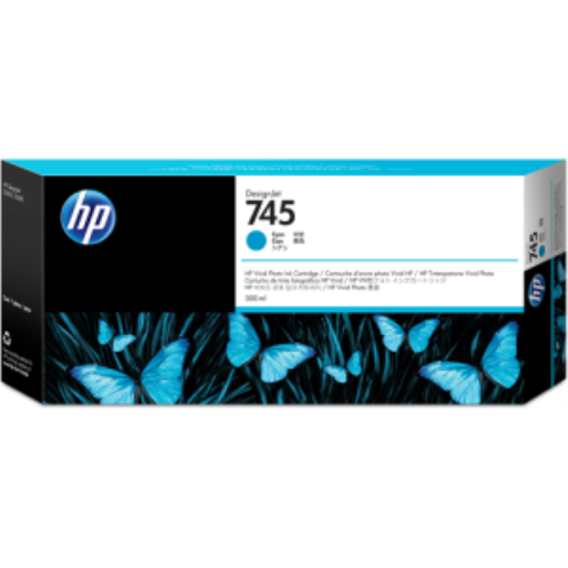 HP 745 300-ml Cyan Ink Cartridge