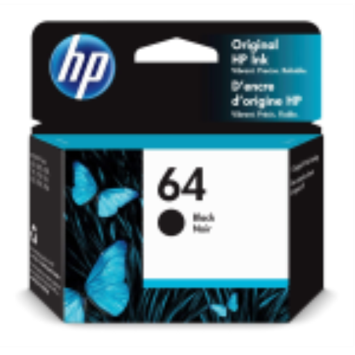 HP 64 Black Original Ink Cartridge