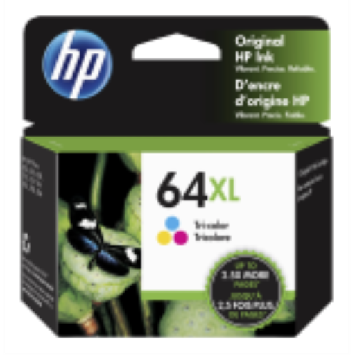 Cartouche d'encre trois couleurs originale HP 64XL