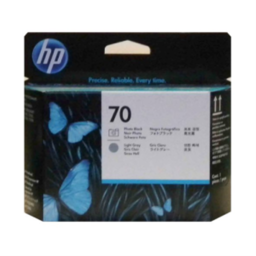 HP 70 Photo Black and Lt Gray Print Head