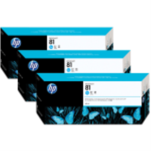C5067A HP #81 CYAN DYE 3 INK MULTI PACK