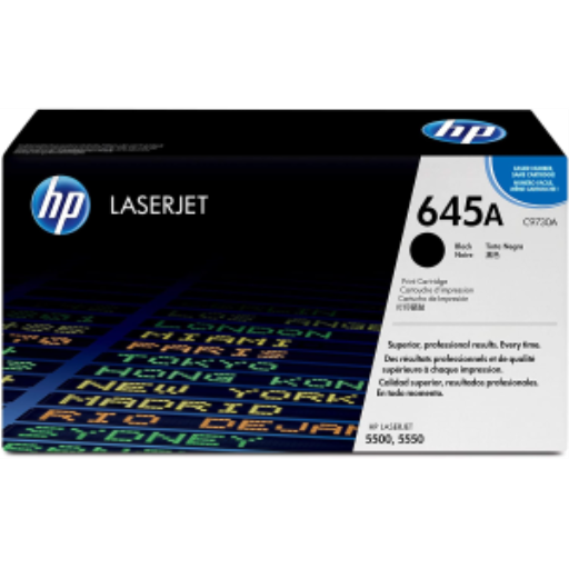CARTOUCHE DE TONER NOIR HP #645A POUR LASERJET COULEUR 55