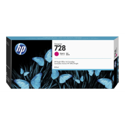 HP 728 300-ml Magenta Ink Crtg