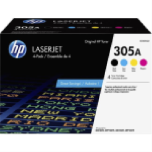 HP 305A CMYK QuadraPack de toners LaserJet