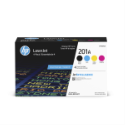 HP 201A Black/Cyan/Magenta/Yellow Quad LaserJet Toner Cartridge