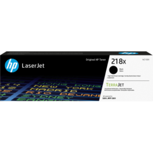 Cartouche de toner LaserJet noir grande capacité HP 218X d'origine