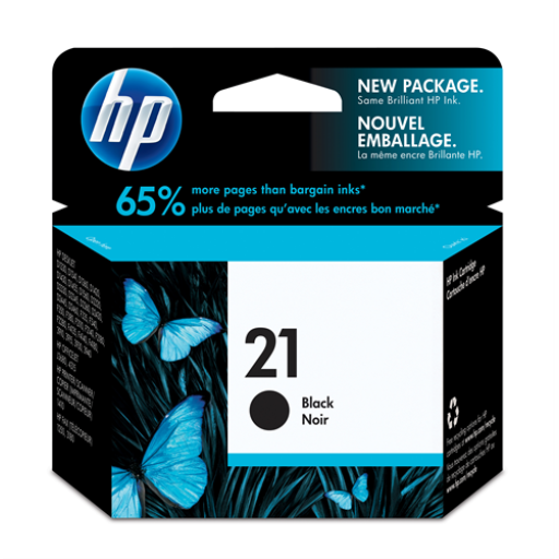 Cartouche d'encre noire HP 21 US Jet d'encre - Sensormatic