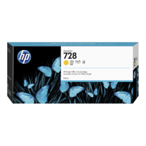 HP 728 300-ml Yellow Ink Crtg