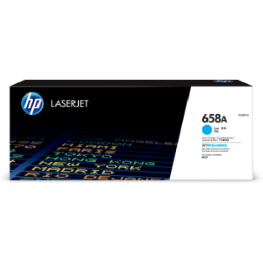 HP 658A Cyan LaserJet Toner Cartridge
