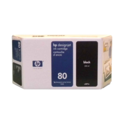 HP 80 Black Ink Cartridge, 350ml, WW